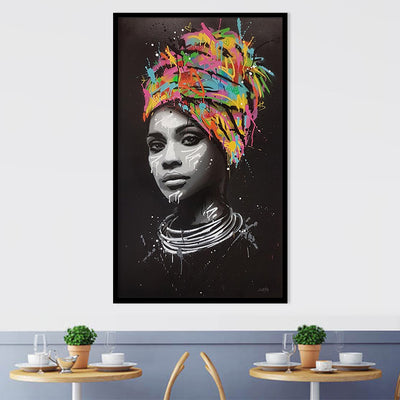 Cuadro Lienzo Mujer Africana con Turbante - Image 9