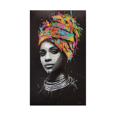 Cuadro Lienzo Mujer Africana con Turbante - Image 10