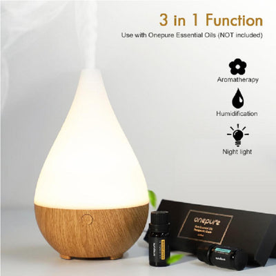 Difusor Ultrasónico de Aromaterapia con Diseño en Madera 300ml - Image 6