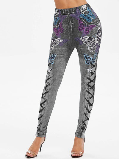 Leggings Deportivos Levantadores de Cadera con Estampado de Letras - Image 10