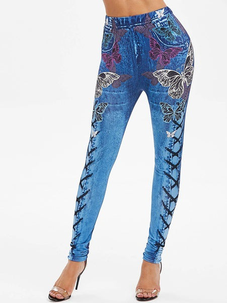 Leggings Deportivos Levantadores de Cadera con Estampado de Letras - Image 13