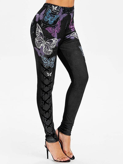Leggings Deportivos Levantadores de Cadera con Estampado de Letras - Image 14