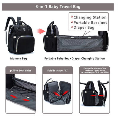 Cuna Portátil Plegable para Mamás Viajeras - Image 25