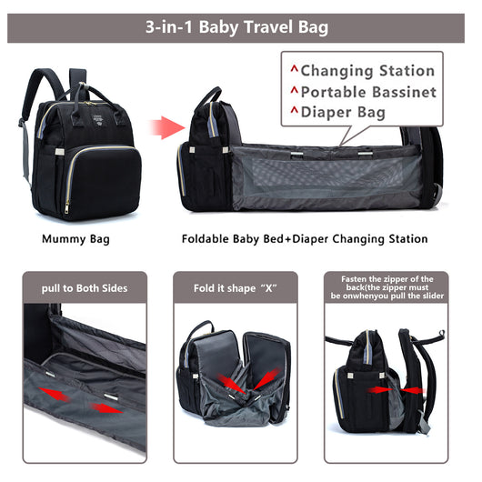 Cuna Portátil Plegable para Mamás Viajeras - Image 25