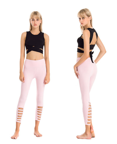 Pantalones de Yoga Ajustados 7/8 Elásticos de Secado Rápido para Fitness y Running - Image 10