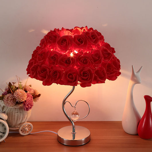 Lámpara de Escritorio Decorativa con Rosas - Luz LED 220V para Dormitorio y Día de Enamorados - Image 11