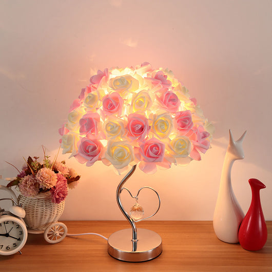 Lámpara de Escritorio Decorativa con Rosas - Luz LED 220V para Dormitorio y Día de Enamorados - Image 15