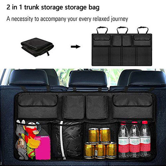 Organizador de Maletero con Bolsas Colgantes Oxford - Almacenamiento Automotriz - Image 8