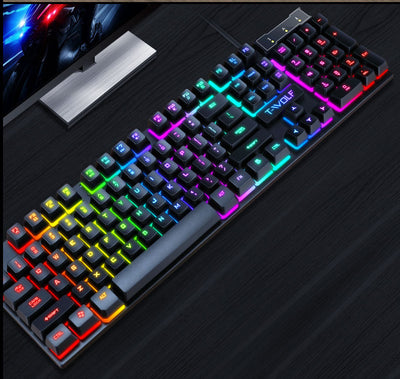 Teclado Gaming USB Luminoso con Teclas Flotantes - Image 12