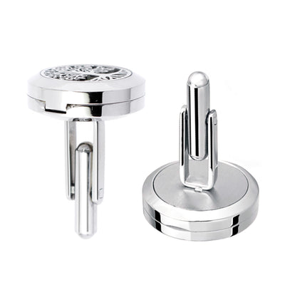 Mancuernillas de acero inoxidable con letras huecas para hombre - Image 10