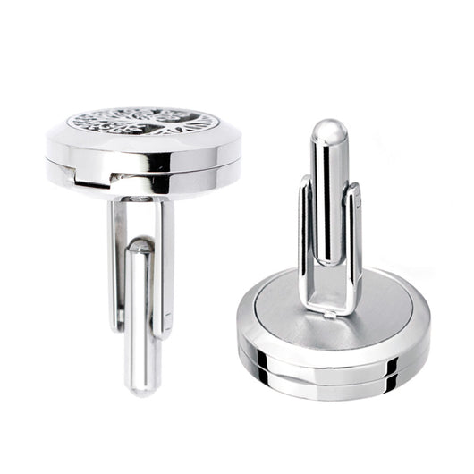 Mancuernillas de acero inoxidable con letras huecas para hombre - Image 10