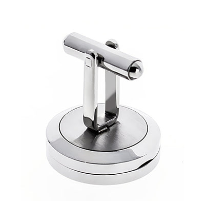 Mancuernillas de acero inoxidable con letras huecas para hombre - Image 11