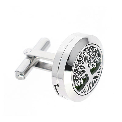 Mancuernillas de acero inoxidable con letras huecas para hombre - Image 14