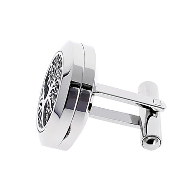 Mancuernillas de acero inoxidable con letras huecas para hombre - Image 15