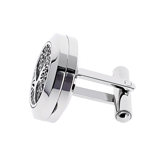 Mancuernillas de acero inoxidable con letras huecas para hombre - Image 15