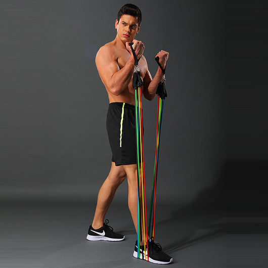 Set de 11 Piezas de Bandas Elásticas de Látex TPE para Fitness en Casa - Image 14