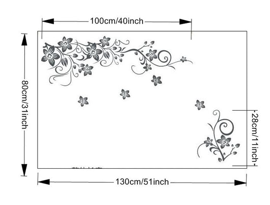 Vinilo Decorativo Mural de Flores - Adhesivo Artístico para Paredes - Image 5