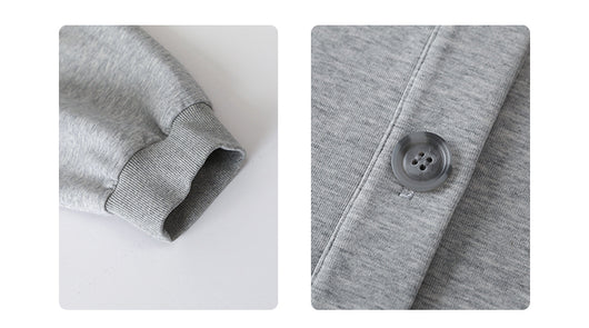 Chaqueta Casual Suelta con Cuello Alto y Letras Bordadas - Image 8