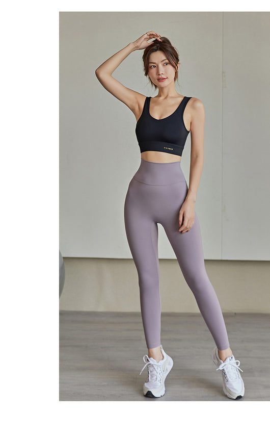 Pantalones Yoga Sin Costuras Cintura Alta Levantacaderas para Mujer - Image 17