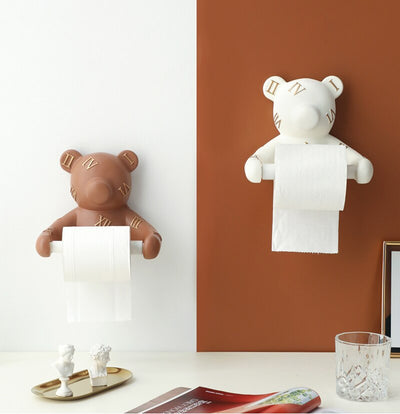 Dispensador de Papel Higiénico Decorativo con Cabeza de Oso - Image 3
