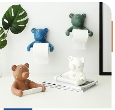 Dispensador de Papel Higiénico Decorativo con Cabeza de Oso - Image 4