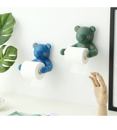 Dispensador de Papel Higiénico Decorativo con Cabeza de Oso - Image 5