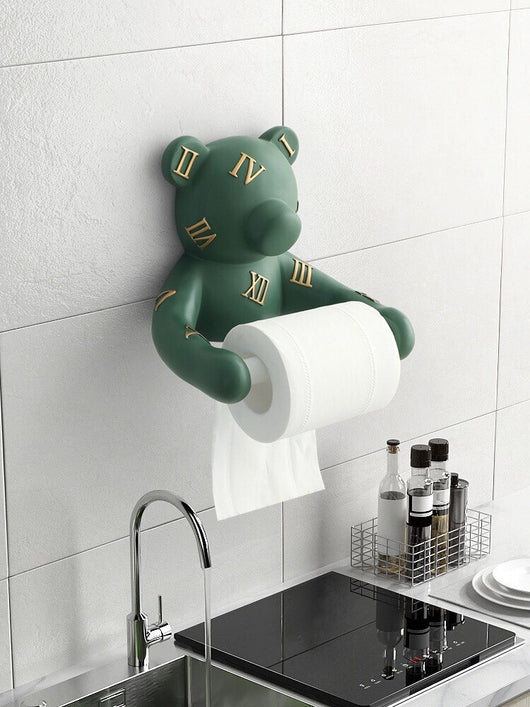 Dispensador de Papel Higiénico Decorativo con Cabeza de Oso - Image 7