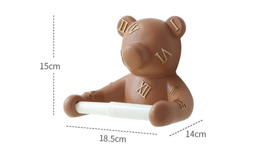 Dispensador de Papel Higiénico Decorativo con Cabeza de Oso - Image 8