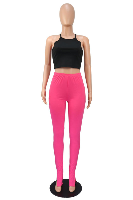 Pantalones Micro Acampanados Cintura Alta con Abertura Lateral - Image 8