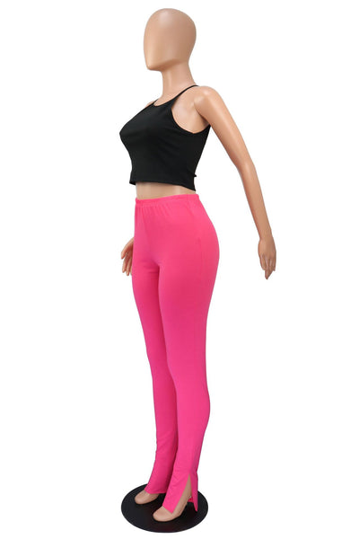 Pantalones Micro Acampanados Cintura Alta con Abertura Lateral - Image 9
