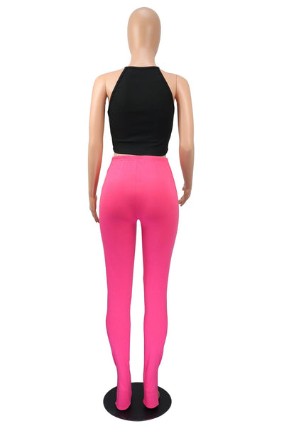 Pantalones Micro Acampanados Cintura Alta con Abertura Lateral - Image 10