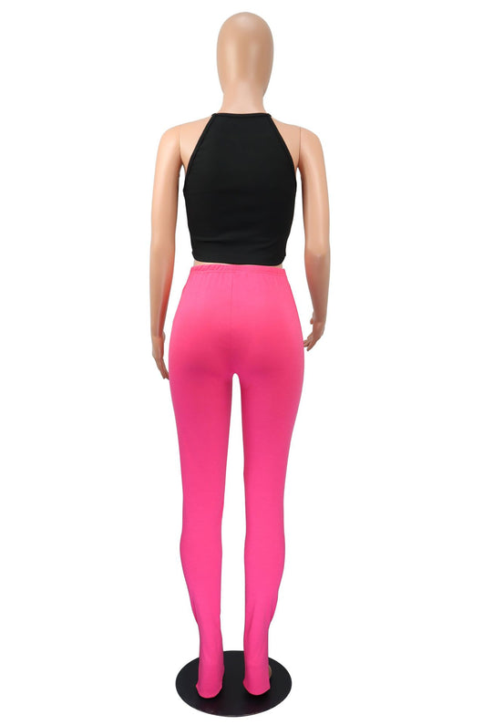 Pantalones Micro Acampanados Cintura Alta con Abertura Lateral - Image 10
