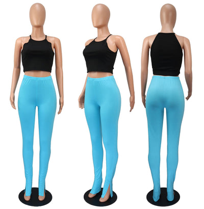 Pantalones Micro Acampanados Cintura Alta con Abertura Lateral - Image 11