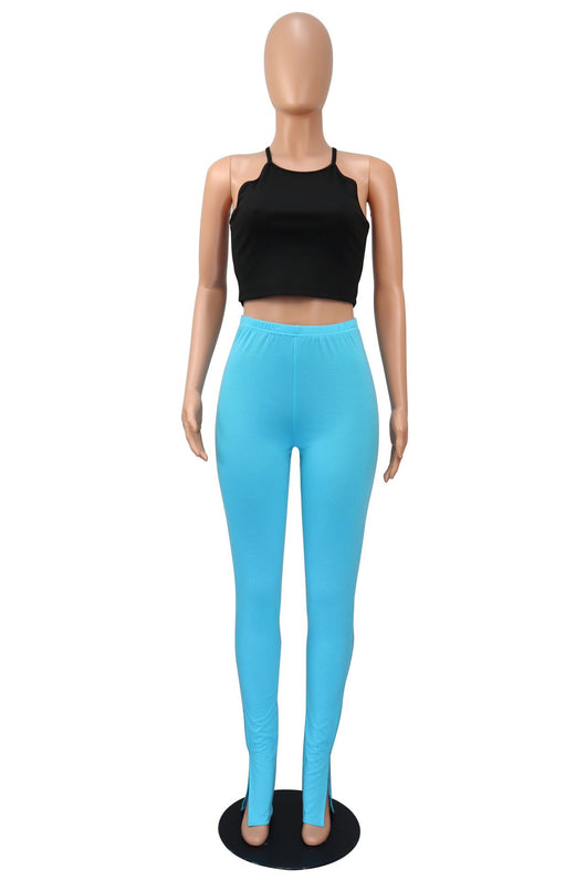 Pantalones Micro Acampanados Cintura Alta con Abertura Lateral - Image 12