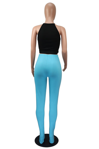 Pantalones Micro Acampanados Cintura Alta con Abertura Lateral - Image 14