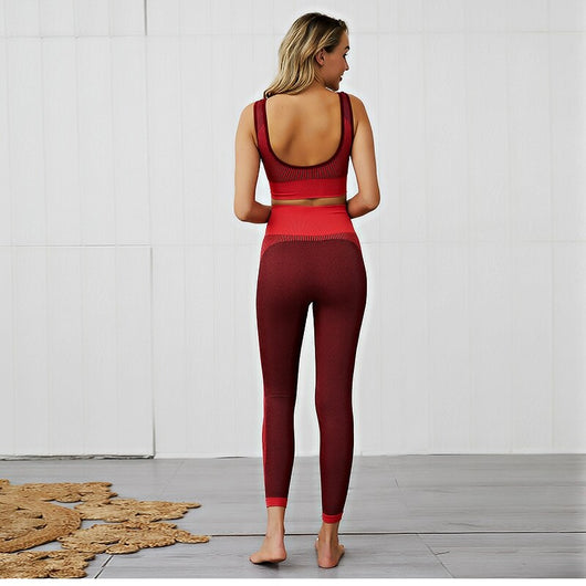 Conjunto de Yoga sin Costuras con Tecnología Absorbente de Humedad para Mujer - Image 15