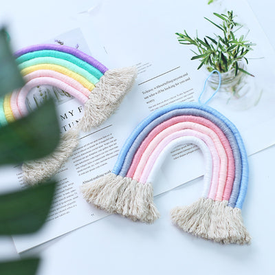 Tapiz Arcoíris Tejido a Mano con Borlas Decorativas - Image 14