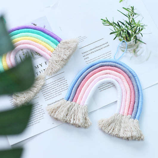 Tapiz Arcoíris Tejido a Mano con Borlas Decorativas - Image 14