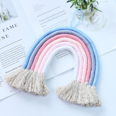 Tapiz Arcoíris Tejido a Mano con Borlas Decorativas - Image 17