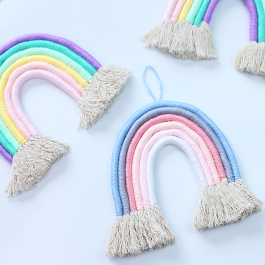 Tapiz Arcoíris Tejido a Mano con Borlas Decorativas - Image 19