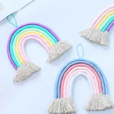 Tapiz Arcoíris Tejido a Mano con Borlas Decorativas - Image 20
