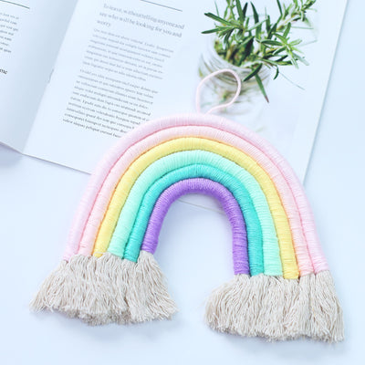 Tapiz Arcoíris Tejido a Mano con Borlas Decorativas - Image 24