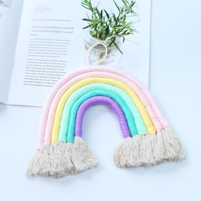 Tapiz Arcoíris Tejido a Mano con Borlas Decorativas - Image 25