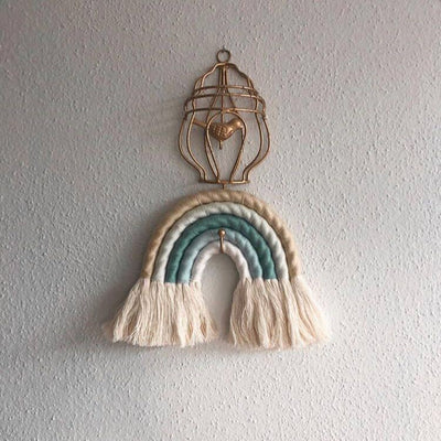 Tapiz Arcoíris Tejido a Mano con Borlas Decorativas - Image 29