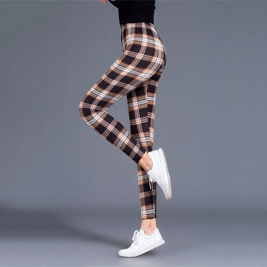 Leggings Cuadriculados Push Up para Mujer - Pantalones Deportivos Ajustados Sexys - Image 17