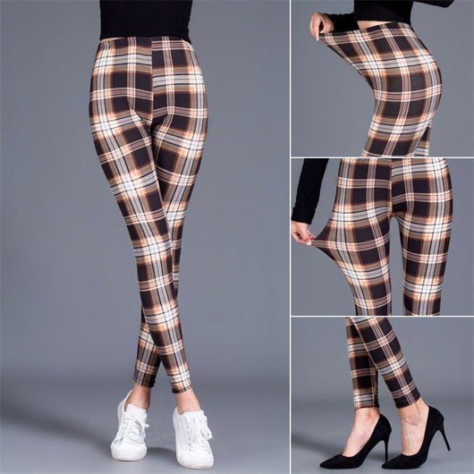 Leggings Cuadriculados Push Up para Mujer - Pantalones Deportivos Ajustados Sexys - Image 18