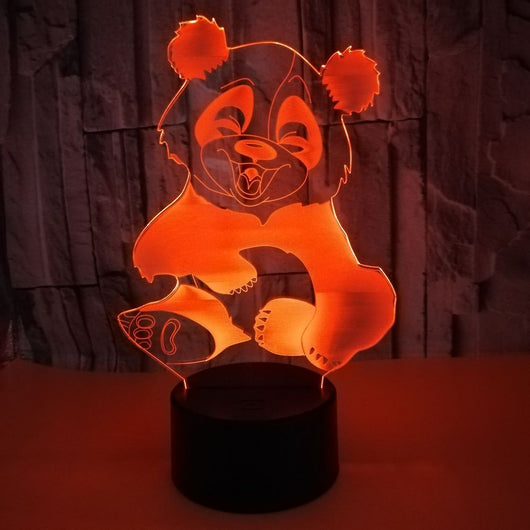 Luz Nocturna 3D Panda con Efecto Visual Inmersivo - Image 6