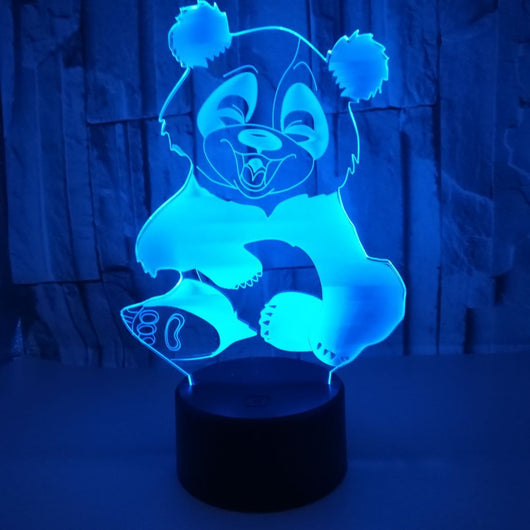 Luz Nocturna 3D Panda con Efecto Visual Inmersivo - Image 8