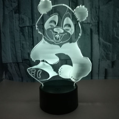 Luz Nocturna 3D Panda con Efecto Visual Inmersivo - Image 9