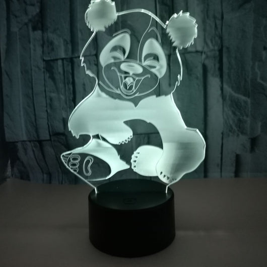 Luz Nocturna 3D Panda con Efecto Visual Inmersivo - Image 9